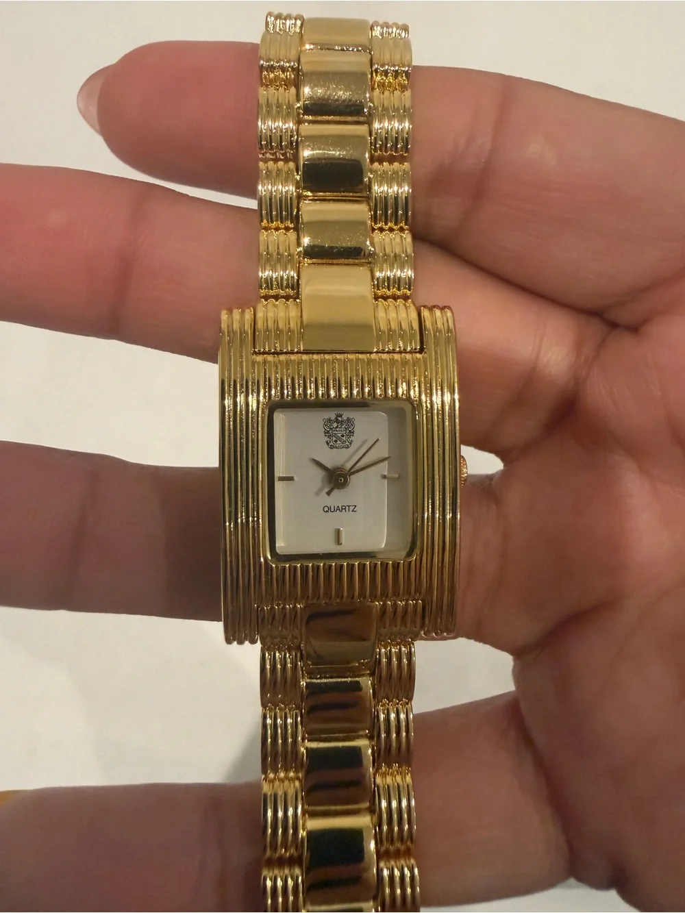 Vintage Paolo Gucci Gold-Tone Bracelet Watch